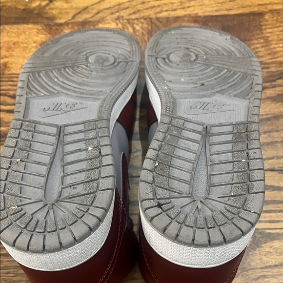 Nike Air Jordan youth Burgundy and Gray sneakers - Picture 6 of 7